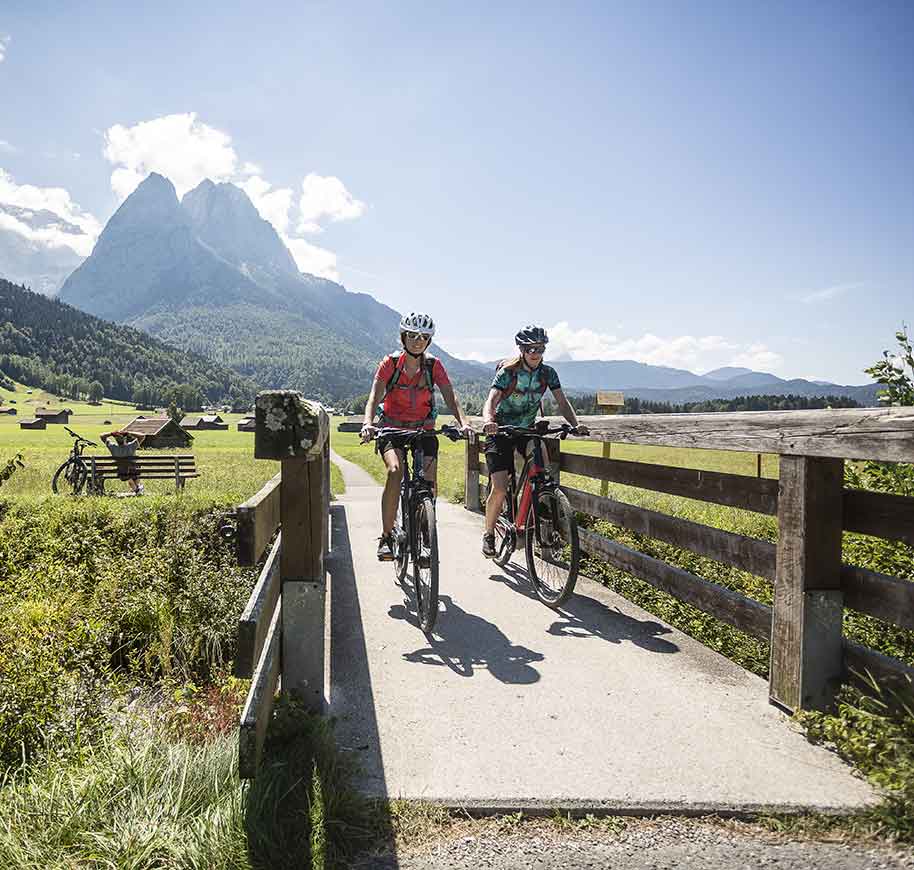 Fahrradfahren und Mountainbiking in Garmisch-Partenkirchen