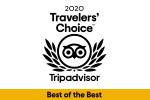Tripadvisor Auszeichnung "Travelers´Choice`2020 - Best of the Best